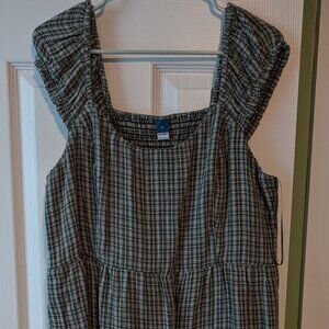 Old Navy green plaid sundress